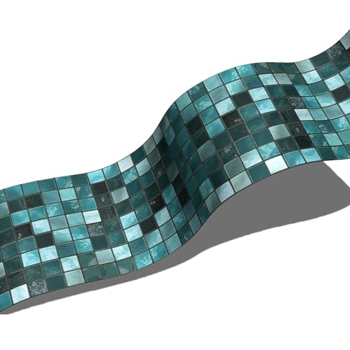 VisitRyl Bordure de papier peint Frise Murale Adhesive Bordure Papier Peint Frise Autocollante pour Cuisine, Salle de Bains, Plafond, Salon, Chambre Décoration Murale BS099 10cm X 200cm