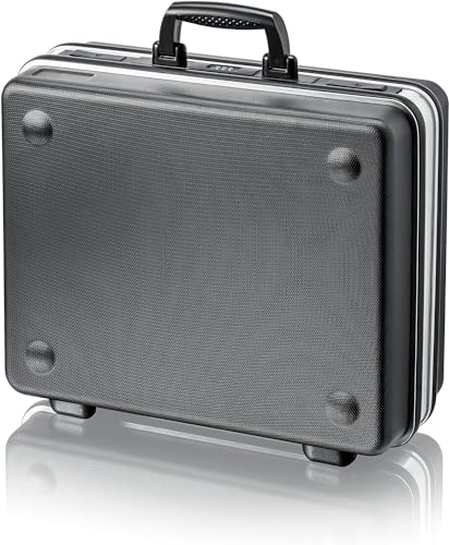 KNIPEX Werkzeugkoffer Basic, leer, 41 Steckmöglichkeiten, 27 l Volumen, 465 x 200 x 410 mm, Werkzeugkoffer leer, Werkzeugkasten, 00 21 05 LE