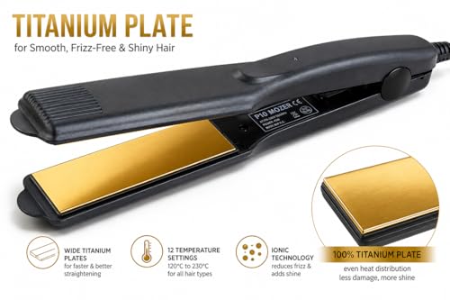 Image of Professional salon hair straightener for women 5 temp hair straighteneing hair styler Straightening