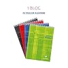 Clairefontaine 8152C Spiral Note Pad - A4 21x29.7 cm - 160 Detachable Pages Small Squares - White Paper 90 g - Laminated Card Cover Random Colour