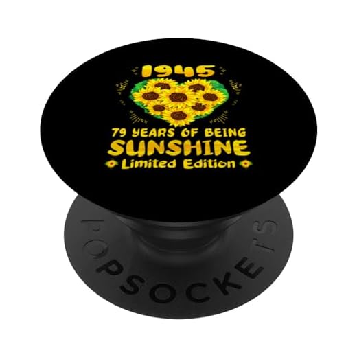 79 cumpleaños 79 años de sol amante del girasol nacido en 1945 PopSockets PopGrip Intercambiable