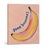 DNALWND Funny Gone Bananas Wall Art, Whimsical Fruit Kitchen Decor