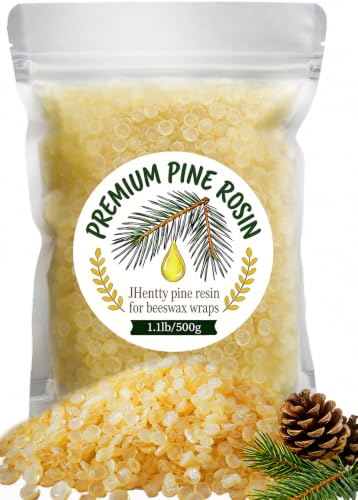 1.1 Pound Pine Resin Natural Pine Resin for Beeswax Wraps Good Grip and Performance Ideal for Musicians Athletes Dancers and DIY Projects (1.1 Pounds)
