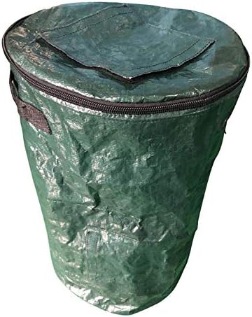 SIGRID Collapsible Compost Bin,Yard Waste Bag, Reusable Heavy Duty Leaf Waste Bag Yard Compost Bin Composting Fruit