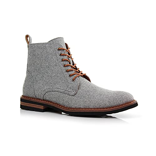 Image of Polar Fox Men's Ankle Dress Boots | Lace-up Casual Fashion Boot Collection | Cap Toe & Plain Toe Styles |