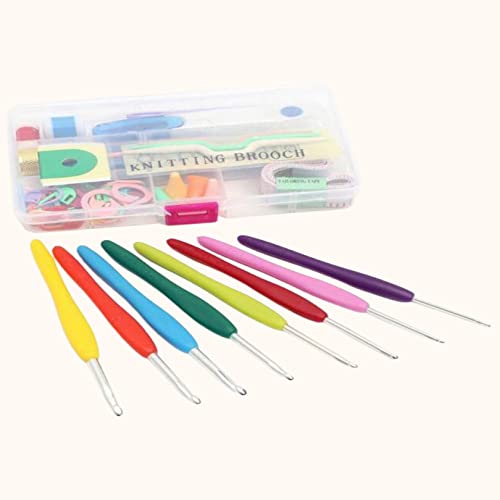 SYGA 51 Pieces Needle Arts Crochet Set Knitting Craft Weaving Plastic Yarn Sewing Tools(Multicolor) (Image - 2)
