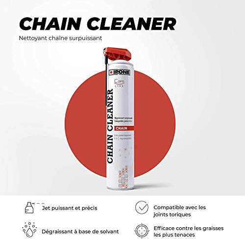 IPONE - Reinigingsset voor wegmotorfietsen Chain Cleaner 750 ml + X-Trem Chain Road 750 ml + kettingborstel - Afbeelding 5