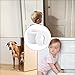 Fousenuk Kindersicherung Tür, 6 Stück Türstopper, Klemmschutz für Türen, Türschutz, Türstopper Kinder, Fingerklemmschutz Baby, Schaumstoff Kinder Sicherung Klinke Extra Breit Haustiere Schützen