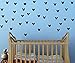 Set von 36 Mickey Maus Ohren Art Wand Aufkleber Aufkleber, für Baby-Jungen, Mädchen Kinderzimmer, Kinder Schlafzimmer, Laptop, Schwarz, 5,1 x 5,1 cm (58 x 50 mm) je