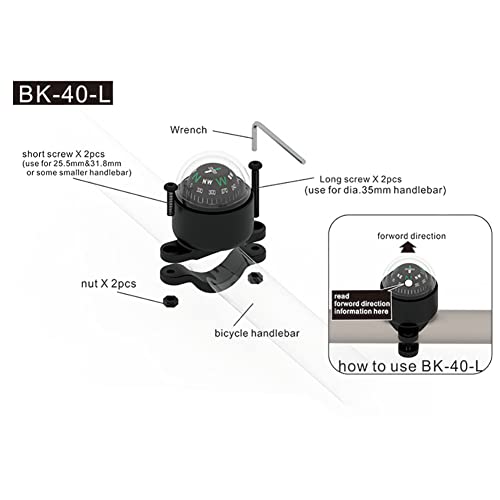 Brújula para bicicleta KanPas Anti-Theft tipo bicicleta para bicicleta, motocicleta y ATV miniatura 7