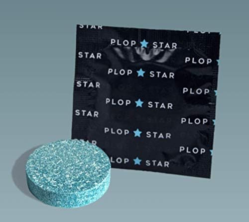 Plop Star | As Seen On Shark Tank | Discreet Bathroom Deodorizer | Odor Eliminating Toilet Tablets | 6 Pack
