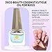 Deco Beauty Cuticle Oil for Nails - Vegan Formula with Moisturizing Oils for Soft Cuticles - Nail Oil for Healthy, Hydrated Cuticles - Cruelty-Free (Coconut, 6ml)