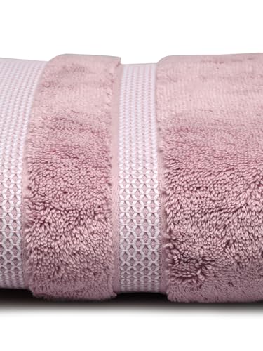 Image of Spaces Hygro 100% Cotton Towels for Bath | Towels for Bath Large Size | Bath Towel - Ultra Soft & Super Absorbent | 600 GSM | 1 Piece Bath Towel for Men /Women | 75 cms x 150 cms - Light Violet