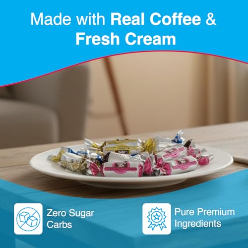 Coffee Rio Assorted Flavors Sugar Free Coffee Candy (Caffé Latté, Original, & Espresso), 24 oz Tub (130 Gourmet Mix) - Individually Wrapped Hard Candies Blended w/Fresh Dairy Cream - Kosher Certified - image 6
