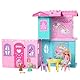 Barbie Chelsea Spielzeug-Puppenhaus mit über 15 Accessoires, das Pop-up-Haus erweitert Sich auf über 42 x 33 cm mit 5 Spielbereichen und Rutsche, mit Kleiner Puppe und Hund, JFW49