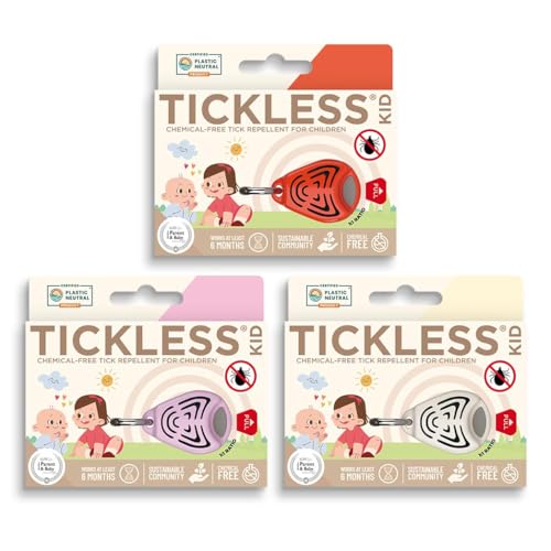 Tickless Baby - Ultraschall Zecken und Floh Abwehr für Kinder - Beige