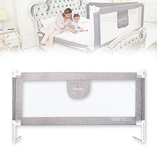 Bed Rail for Toddlers 69  L, Infants Safety Bed Guardrail, Baby Protector Rail with Breathable Fabric for Twin Full Cot Size (70-1 Side)
