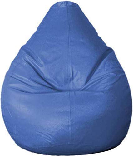 Light Blue Bean Bag Cover with Blue Stool XXL - True 2 F