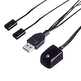 SPENFiLY 6.5FT Infrared Remote Extender Cable with USB Port IR Blaster for Cable Box/STB/Amplifier, IR Extended Repeater - SUA (Control 2 Devices)