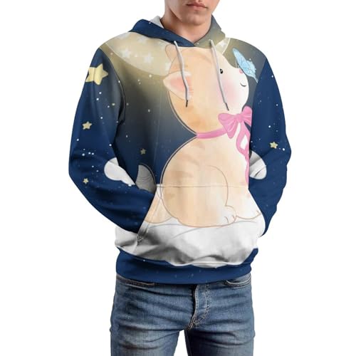 Sweatshirt chat papillon UMENG pull chaud pour vos soirées fraîches taille S