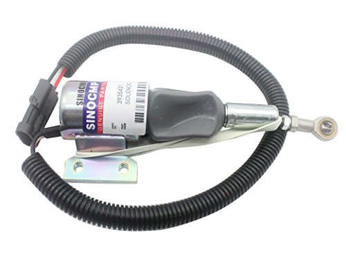Sa-4756-12 3935431 Fuel Shutdown Solenoid 12V - Sinocmp Shutdown Solenoid For Cummins Excavator 6Bt 5.9L Engine Parts 3 Month Warranty #TOP1