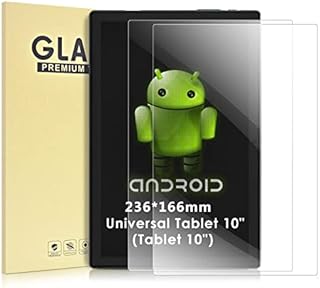 KATUMO [2 Pack] Universal Screen Tablet 10 inch Screen Protector, Tempered Glass for TOSCiDO Tablet 10 InchEaglesoar 10 Inch Tablet [9.29" x 6.53"236mm x 166mm]