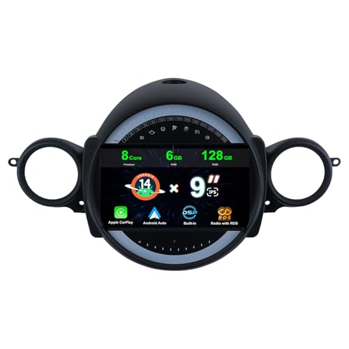 MISONDA 6G+128G Android 14 Autoradio para BMW Mini Cooper R55 R56 2007 2013 Wireless CarPlay Android Auto Camera+Mic Radio Coche DSP Mirror Link Bluetooth WiFi GPS FM/RDS SWC 9 Pulgadas IPS