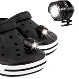 Headlight for Croc, 2pcs, Light for Shoes, Waterproof, LED ultrabright, 3 Light Modes, Charms for Cr