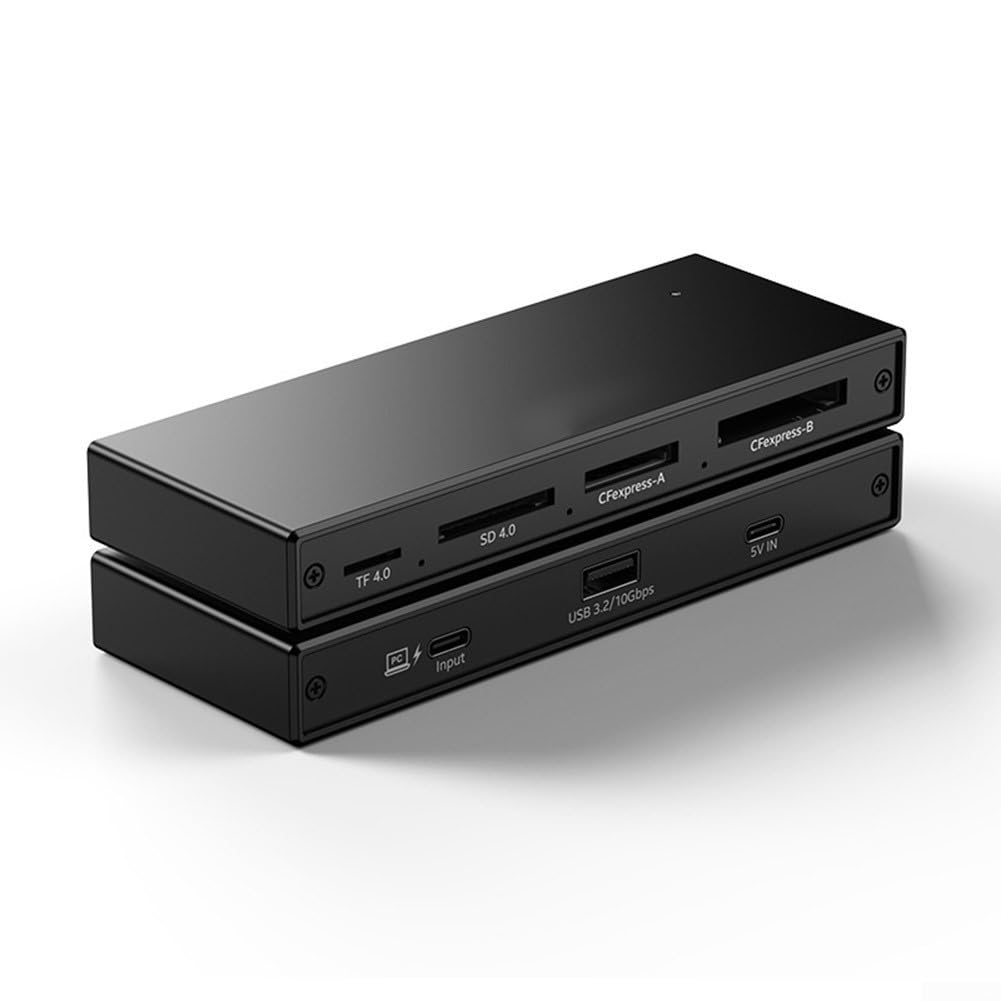 Lettore Schede 5-in-1 USB 3.2 CFeA CFeB per sd TF Lettore Schede | Supporta CFeA, CFeB, per sd, TF; ideale per fotocamere professionali e droni