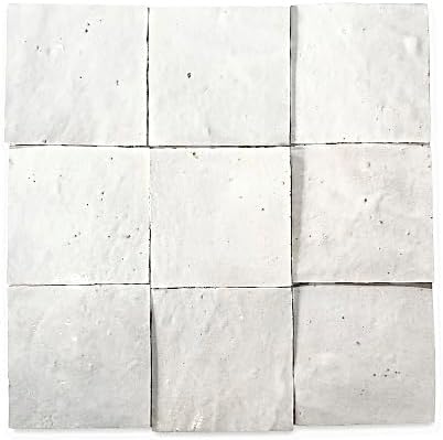 DYARI Authentic Moroccan Zellige Ceramic Tiles – 4x4 Inch – Handc...
