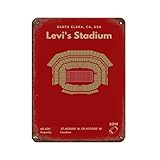 Levi's Stadion-Retro-Poster, Metall-Blechschild, schicke 