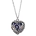 Glow Halskette Heart Dark Hollow Crystal Out Halskette Luminous Pendant Damen in Halsketten & Anhänger Ketten Feile (Multicolor, One Size)
