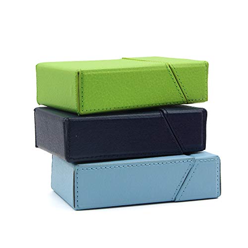 Obastyle Étui pour paquet de cigarettes Regular et Slim en cuir PU, Étui à cigarettes 20 cigarettes pour homme et femme, magnétique et doux au toucher, Blu2, Regular,