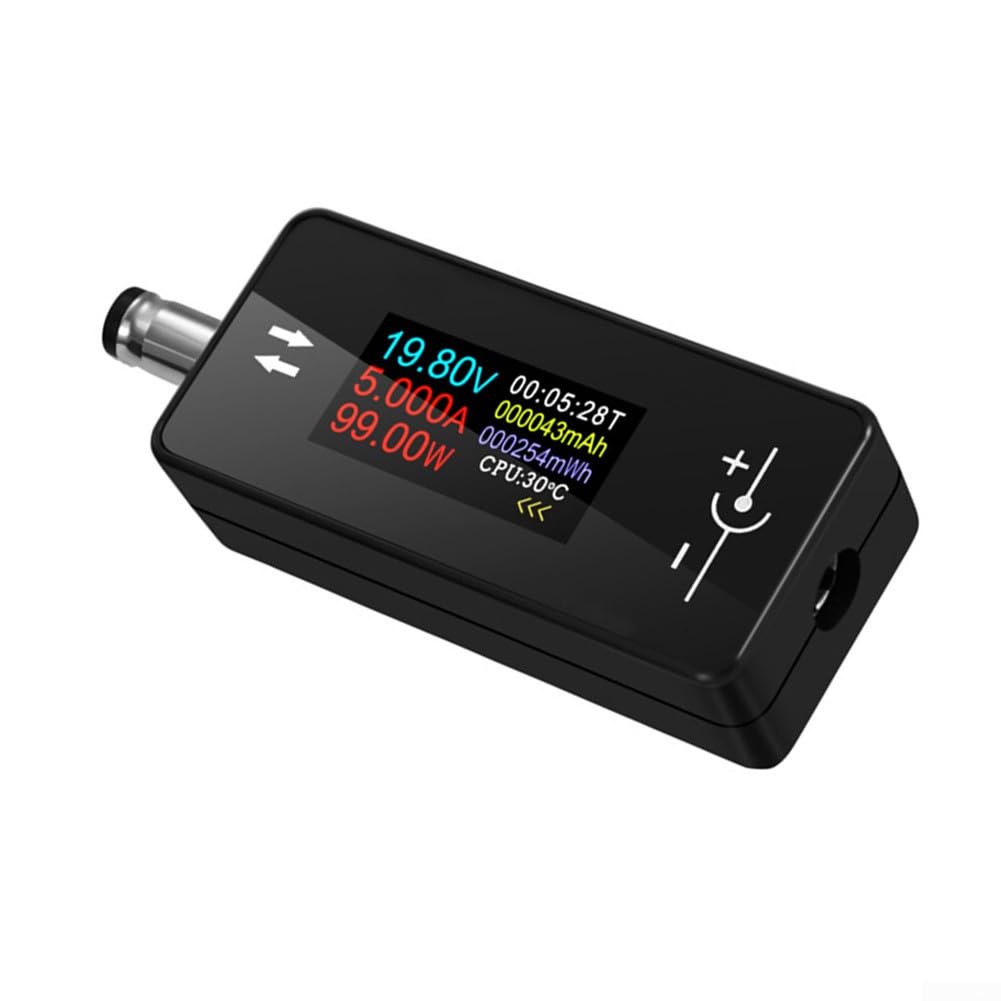 KWSDC28 Digital Current Voltage Tester with Power Meter Function, Real Time Battery Status Display, and Bidirectional Current Detection for Electrical Device Testing