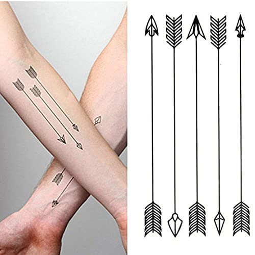 Small Cute Temporary Tattoo Arrow Arm (Set of 2)