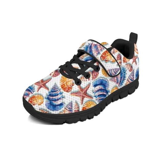 Boys Girls Shoes Anti-Skid Tennis Sneakers Outdoor Casual Kids Shoes Running Shoes Little Kid Starfish Pattern