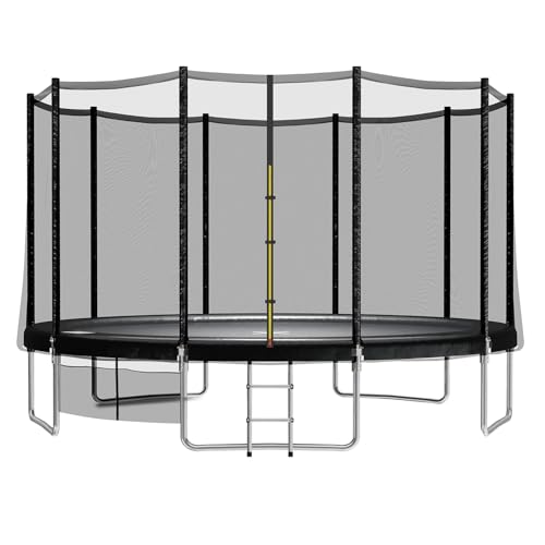 JUMMICO Trampoline de Jardin avec échelle 366 cm