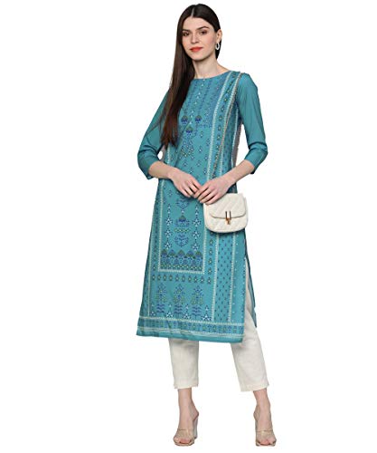 Image of Vaamsi Women's Crepe Regular Kurta