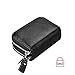Women's RFID Blocking Credit Card holder Leather Compact Accordion Wallet,black