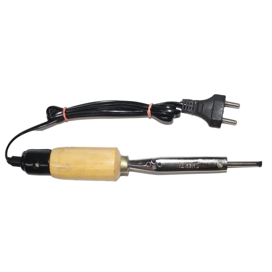 Image of Vtronix 35Watt Soldering Iron with Wooden Handle for Precision Electronics Work | Soldering Machine for Home, Industrial & Electronics Workshop Reparing with Fast Heating & Heat Resistant Handle