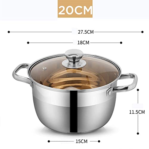 Marmite à soupe à fond composite compatible induction et gaz 20cm - 2