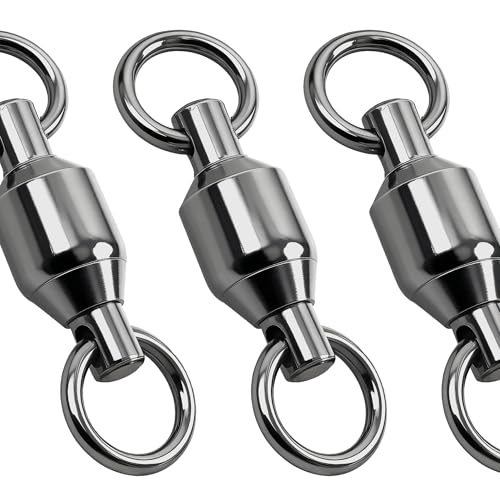 Émerillons de pêche en acier inoxydable OROOTL pour eau salée et douce, roulement billes