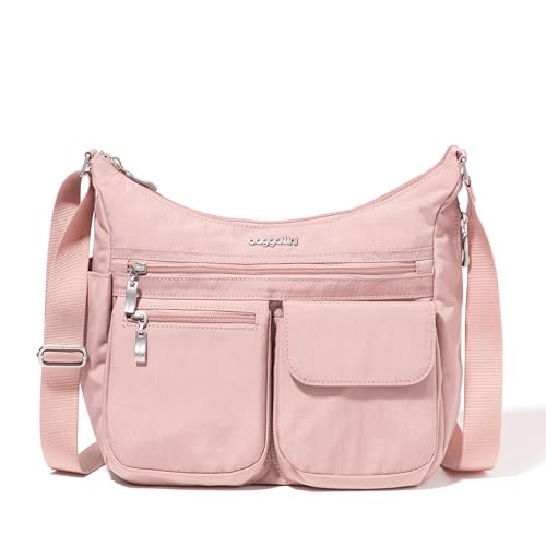Image of Baggallini womens Everywhere Bagg Crossbody Women 11x9 Lightweight Nylon Hobo Water-resistant Travel Bag W /Rfid