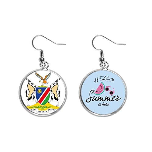 Pendientes de sandía de Namibia para un look veraniego fresco y original