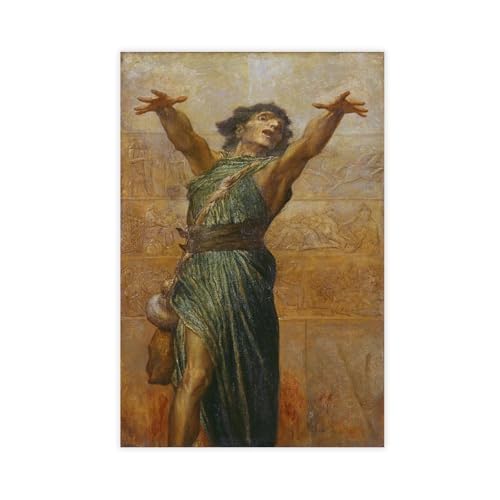 Poster Jonah par George Frederick Watts impression sur toile 30x45cm