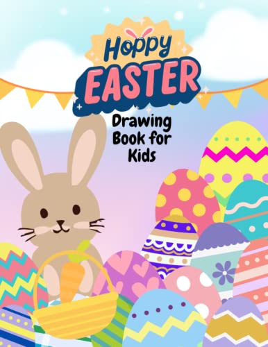 Hoppy Easter! Drawing Book for Kids: Adorable Bunny Rabbit and Easter Eggs on the Sketchbook Cover, 100+ Premium Blank Paper, Best for Children, Toddlers and Students image 2