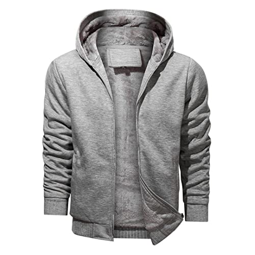 Pull à capuche en polaire chaud et isolant pour homme Noir M - 5