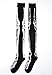 Hot Topic Glow in The Dark Thigh High Skeleton Socks
