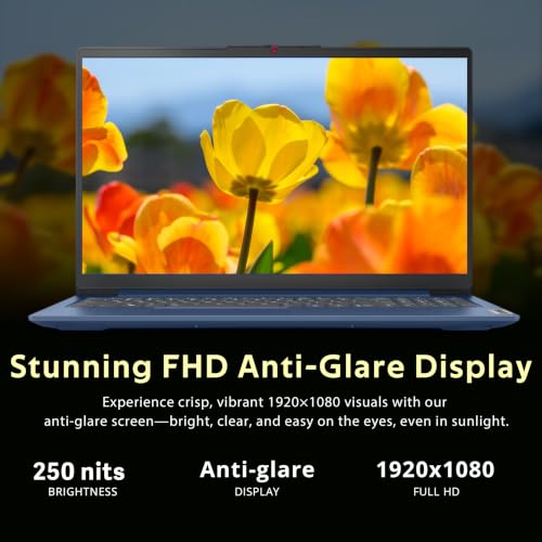 Image of Lenovo Ideapad Slim 3 15.6 inch Anti-Glare FHD Laptop, Intel Processor N150, 8GB LPDDR5 RAM, 1.12TB Storage(128GB UFS+1TB Docking Station), Long Battery Life, Wi-Fi 6, Numeric Keypad, Win 11 Pro, Blue