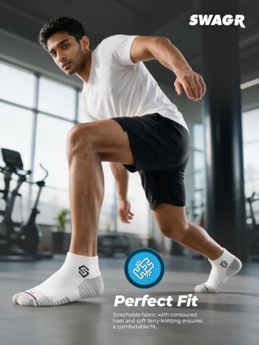 SWAGR Store SWAGR 12 Pairs Sports Cotton Ankle Socks for Men - Image 7